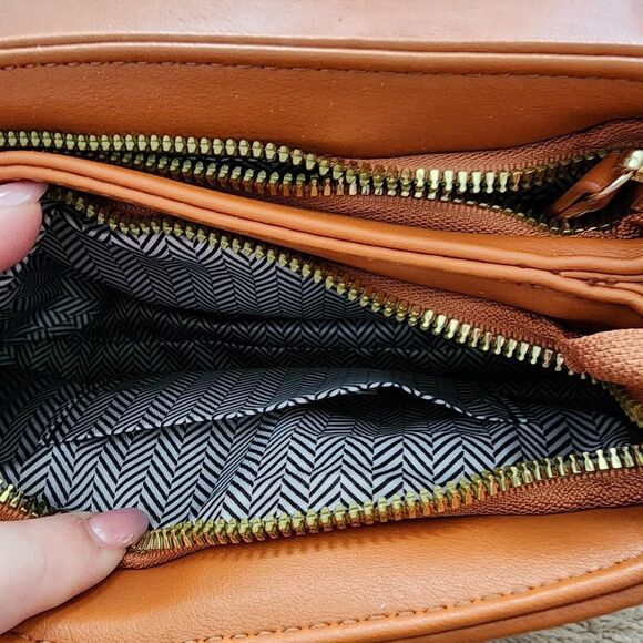 Unbranded Women's Orange and Gold Bag - Picture 5 of 8